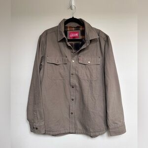 Coleman Men's Canvas Flannel lined Brown Jacket